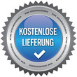 Button - Kostenlose Lieferung - blau Button - Kostenlose Lieferung - blau