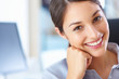 Attractive executive smiling