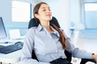 Businesswoman resting