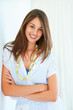 Smiling woman looking confident