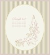 Greeting card with rose.