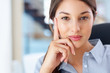 Cute female executive