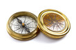 Antique brass compass