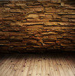 brick wall and wood floor brick wall and wood floor