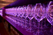Rows of wineglasses Rows of wineglasses