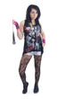 Rock chick with mic