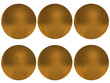 Gold world globe
