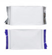 plastic pack with blue strips