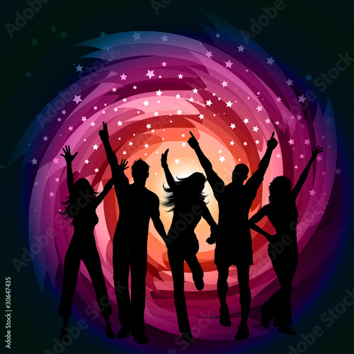 Vector: Party background Party background