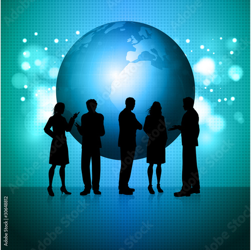 Vector: Business people talking Business people talking