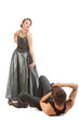Young adult female model and photographer. Young adult female model and photographer.