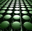 green barrels with oil green barrels with oil