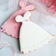Wedding dress cookies