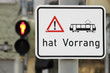 Tram hat Vorrang