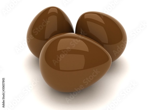 Illustration: uovo 3d cioccolato uovo 3d cioccolato
