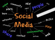 Social Media Blackboard - Internet Concept