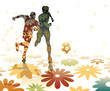 Vector: Flower football Flower football