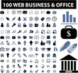 Vektor: 100 web, business signs 100 web, business signs