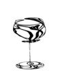 stylized wine glass for fault stylized wine glass for fault