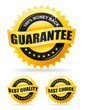 Photo en ligne au meilleur prix Set of three vector gold labels