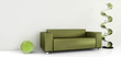 grünes sofa