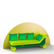 künstlerisches designerbett