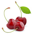 Sweet cherry on white