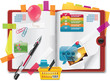 Vector personal organizer features XXL detailed icon
