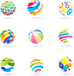 Abstract globes Abstract globes
