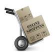 online shopping cardboard box
