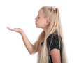 The girl in a profile