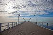 Pier in the morning. Orlowo, Poland.