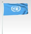 Illustration: 005 - Flagge der Vereinten Nationen - Render 005 - Flagge der Vereinten Nationen - Render