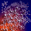 3D render of molecules