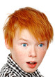 boy looking very surprised