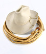 Old silverbelly hat with rope Old silverbelly hat with rope