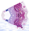 naufrage d'une liasse de billets de 500 euros