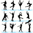 Figure skating silhouettes Figure skating silhouettes