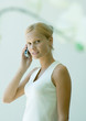 Young woman using cell phone