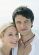 Couple, smiling at camera, portrait