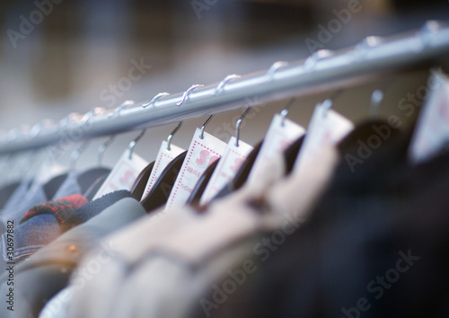 Photo: Rack of clothing Rack of clothing
