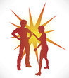 Vector: Couple Arguing Couple Arguing