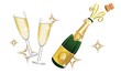 champagne + verres