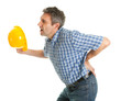 Worker suffering from pain in the back
