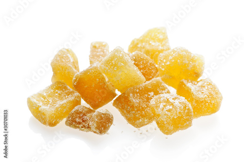 Photo: Candied ginger pieces Candied ginger pieces
