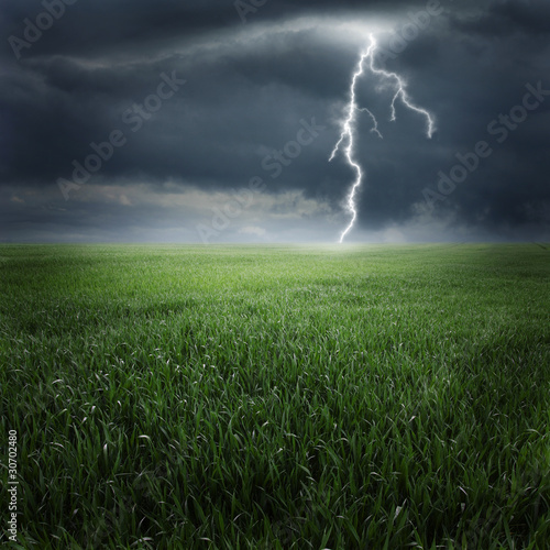 Photo: Storm on the field II Storm on the field II