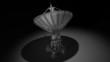 Satellite dishes antenna - Doppler radar isolated