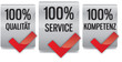 Button - 100% Qualität Service Kompetenz - silber grau Button - 100% Qualität Service Kompetenz - silber grau
