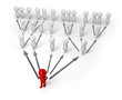 3d small people - pyramid chart 3d small people - pyramid chart