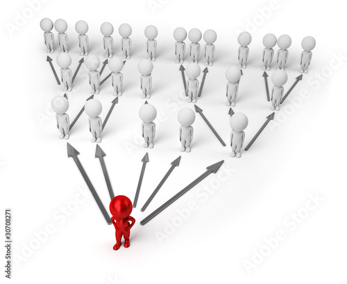 Illustration: 3d small people - pyramid chart 3d small people - pyramid chart